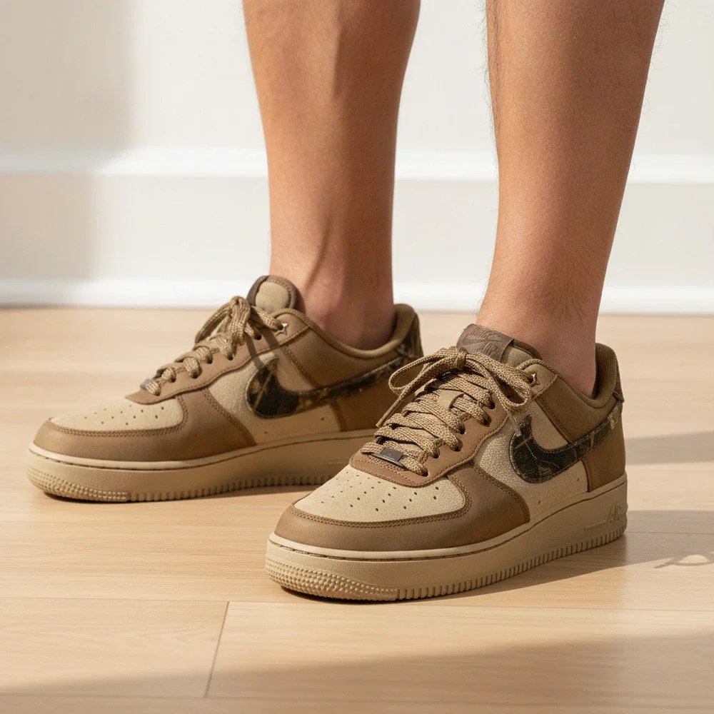 Nike Brown Air Force 1 ‘07 Realtree Sneakers | Men’s 8